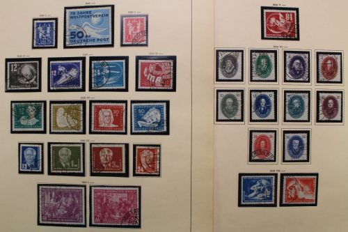 DDR 1949-1968, gestempelte Sammlung incl. der guten Blockausgaben