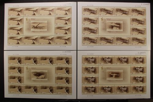 China, MiNr. 3358-3361, 4 Bögen, postfrisch