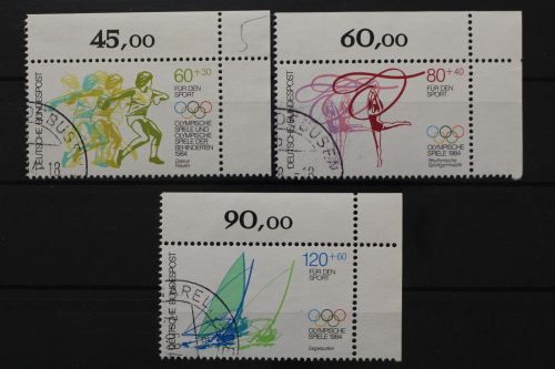 Deutschland (BRD), MiNr. 1206-1208, Ecken rechts oben, gestempelt
