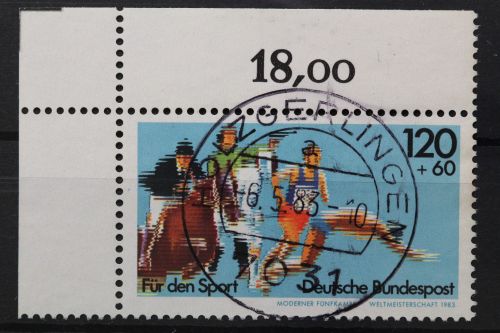 Deutschland (BRD), MiNr. 173, Ecke links oben, gestempelt