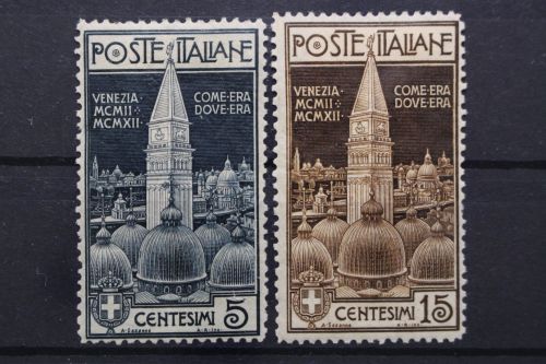 Italien, MiNr. 105-106, Falz