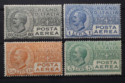 Italien, MiNr. 230-233, Falz