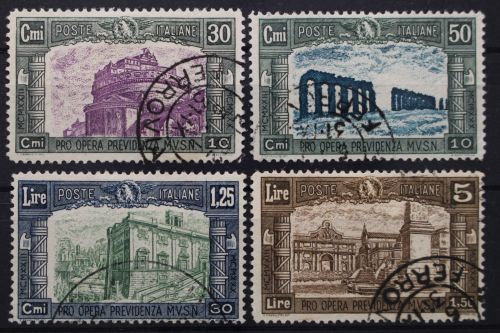 Italien, MiNr. 333-336, gestempelt