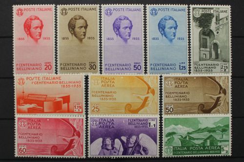 Italien, MiNr. 532-542, Falz
