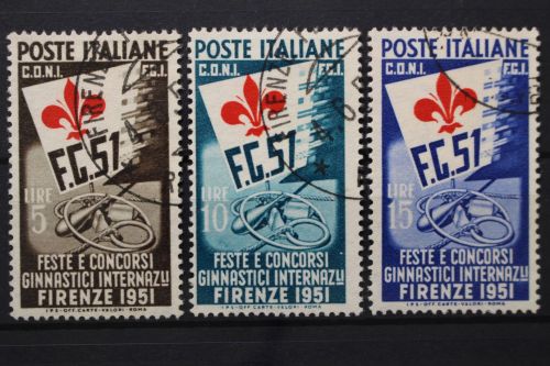 Italien, MiNr. 834-836, gestempelt