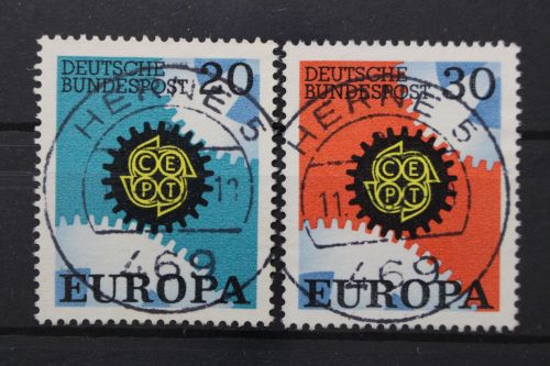Deuschland (BRD), MiNr. 533-534, zentrisch Herne, gestempelt