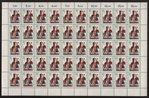 Deutschland (BRD), MiNr. 613, 50er Bogen, postfrisch