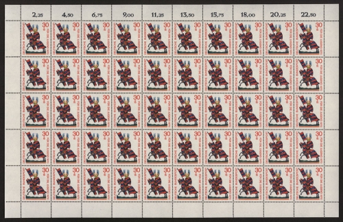 Deutschland (BRD), MiNr. 614, 50er Bogen, postfrisch