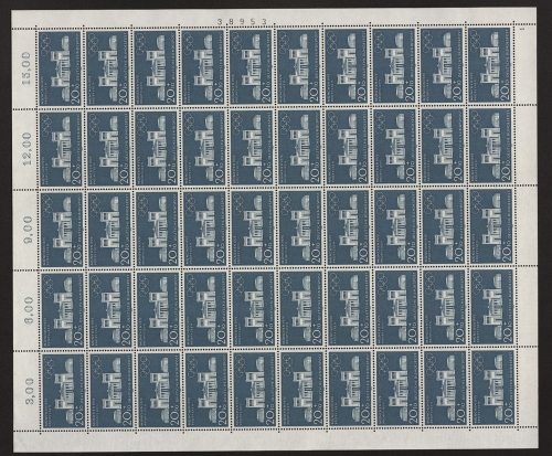Deutschland (BRD), MiNr. 625, 50er Bogen, FN 1, postfrisch