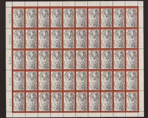 Deutschland (BRD), MiNr. 622, 50er Bogen, FN 2, postfrisch