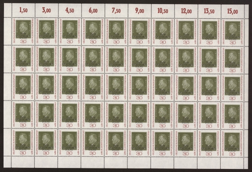Deutschland (BRD), MiNr. 659, 50er Bogen, postfrisch