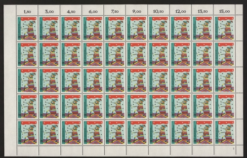 Deutschland (BRD), MiNr. 661, 50er Bogen, FN 2, postfrisch
