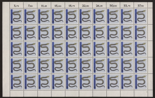 Deutschland (BRD), MiNr. 663, 50er Bogen, FN 1, postfrisch