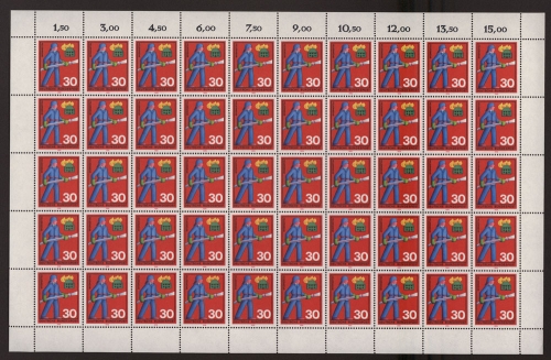 Deutschland (BRD), MiNr. 632, 50er Bogen, postfrisch