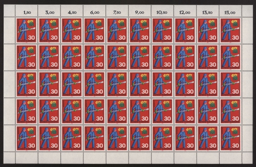 Deutschland (BRD), MiNr. 632, 50er Bogen, postfrisch