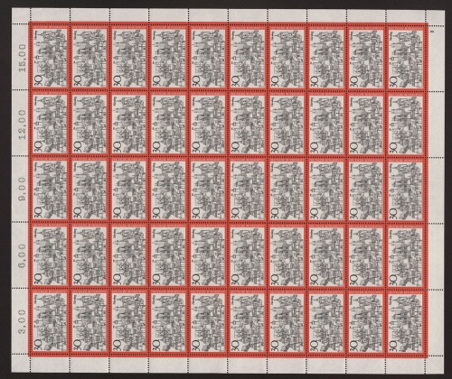 Deutschland (BRD), MiNr. 678, 50er Bogen, FN 3, postfrisch