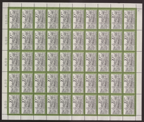 Deutschland (BRD), MiNr. 649, 50er Bogen, FN 1, postfrisch