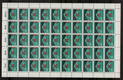Deutschland (BRD), MiNr. 672, 50er Bogen, postfrisch