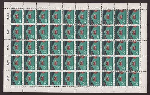 Deutschland (BRD), MiNr. 672, 50er Bogen, postfrisch