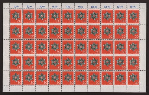 Deutschland (BRD), MiNr. 570, 50er Bogen, postfrisch