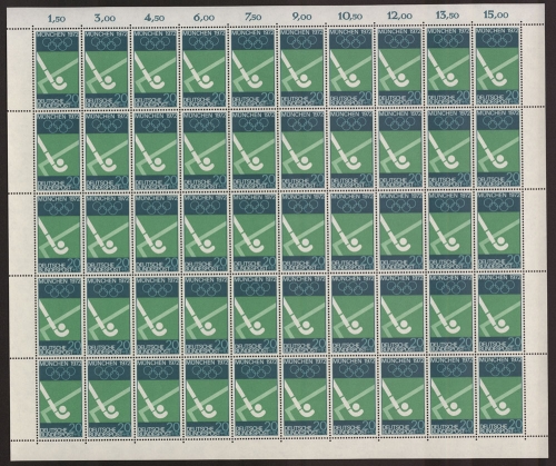 Deutschland (BRD), MiNr. 588, 50er Bogen, postfrisch
