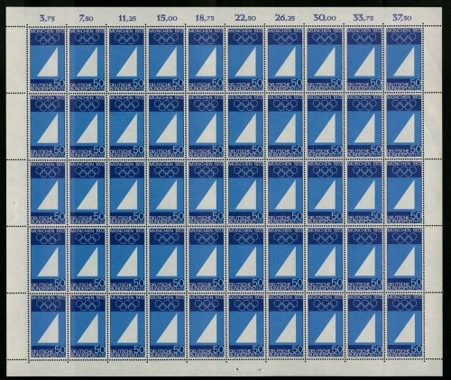 Deutschland (BRD), MiNr. 590, 50er Bogen, postfrisch
