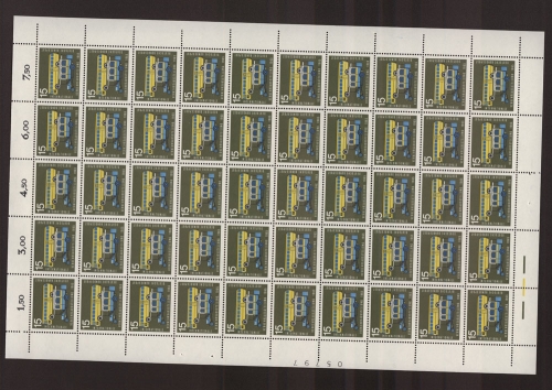 Deutschland (BRD), MiNr. 470, 50er Bogen m. Plattenfehler I, postfrisch