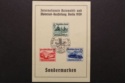Deutsches Reich, MiNr. 686-688, Sonderblatt Dresdner Bank