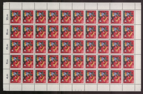 Deutschland (BRD), MiNr. 713, 50er Bogen, postfrisch