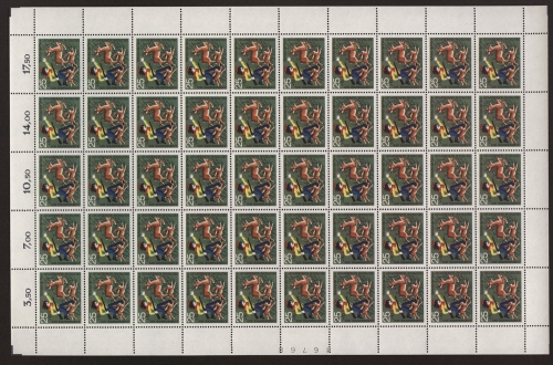 Deutschland (BRD), MiNr. 712, 50er Bogen, postfrisch
