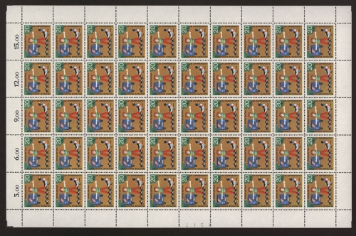 Deutschland (BRD), MiNr. 711, 50er Bogen, postfrisch