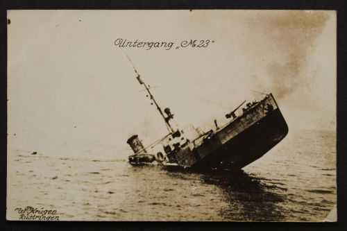 Kaiserliche Kriegsmarine, Kriegsschiff, Untergang "M 23"