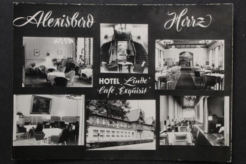 Alexisbad / Harz, Hotel "Linde", Cafe "Exquisit", Innenansichten