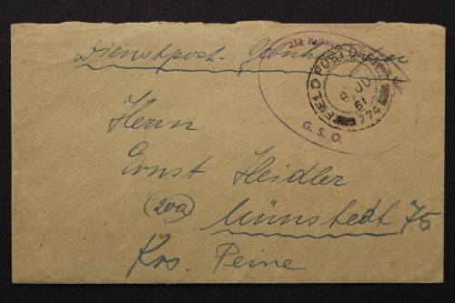 Eisenbahn Dienstpost der britischen Armee, 1951