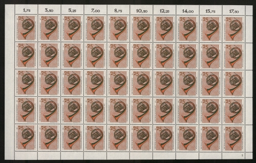 Deutschland (BRD), MiNr. 782, 50er Bogen, FN 2, postfrisch