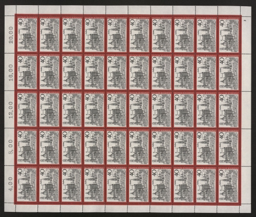 Deutschland (BRD), MiNr. 789, 50er Bogen, FN 2, postfrisch