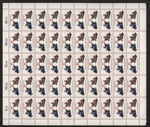 Deutschland (BRD), MiNr. 844, 50er Bogen, postfrisch