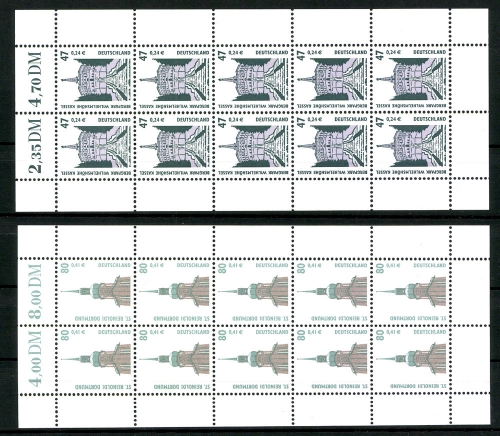 Deutschland (BRD), MiNr. 2176-2177 Kleinbögen, postfrisch