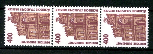 Deutschland, MiNr. 1562 R I, 3er Streifen mit Zählnummer, postfrisch