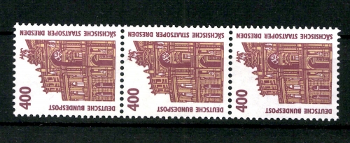 Deutschland, MiNr. 1562 R II, 3er Streifen mit Zählnummer, postfrisch