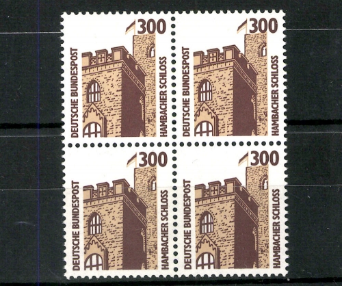 Deutschland (BRD), MiNr. 1348, Viererblock, postfrisch