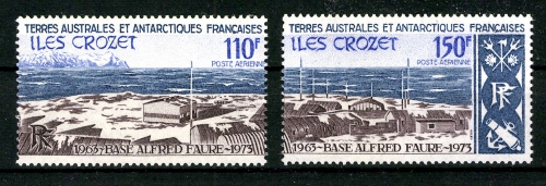 Franz. Gebiete i. d. Antarktis, MiNr. 90 + 91, postfrisch