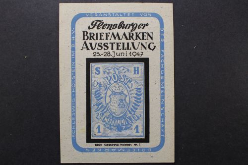 Flensburger Briefmarken-Ausstellung, 1947, Sonderkarte