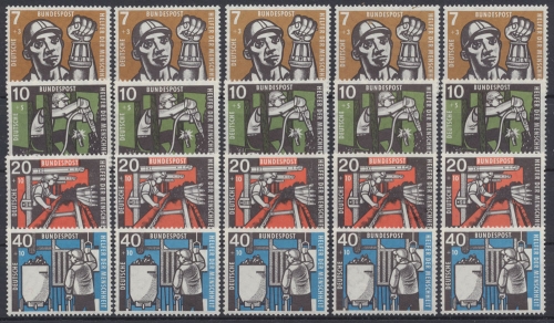 Deutschland (BRD), MiNr. 270-273, 5 Sätze, postfrisch