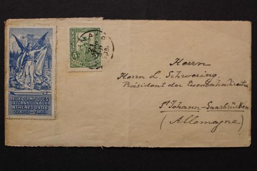 Griechenland, Vignette "Olympische Spiele 1906" auf Streifband