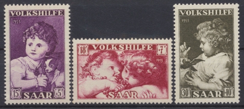 Saarland, MiNr. 344-346, postfrisch