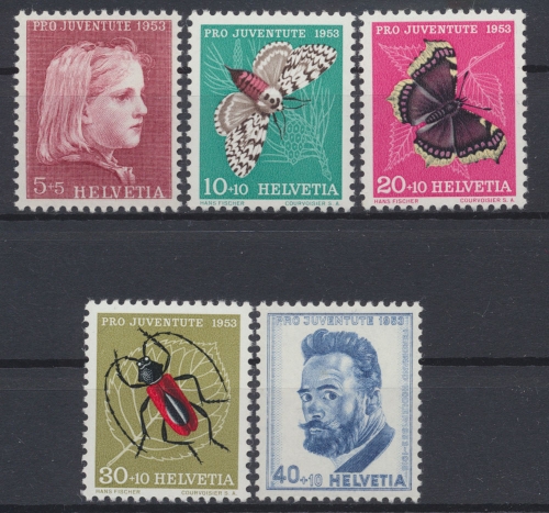 Schweiz, MiNr. 588-592, postfrisch