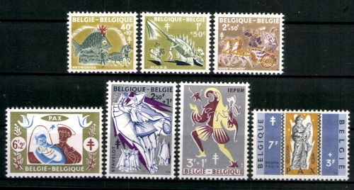 Belgien, MiNr. 1167-1173, postfrisch