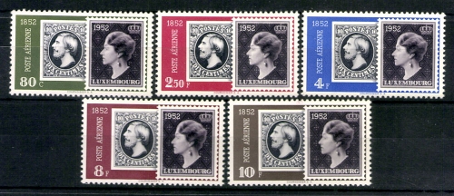 Luxemburg, MiNr. 490-494, Großherzogin Charlotte, postfrisch