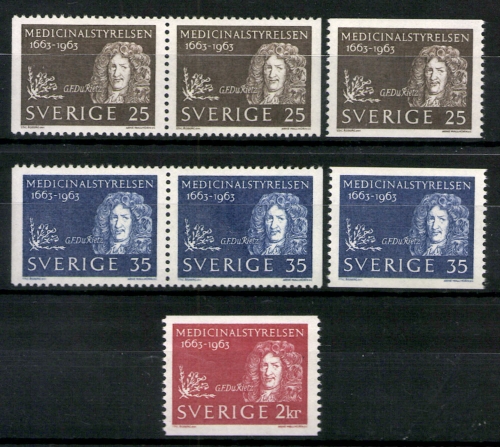 Schweden, MiNr. 508-510 A, DI, Dr, postfrisch